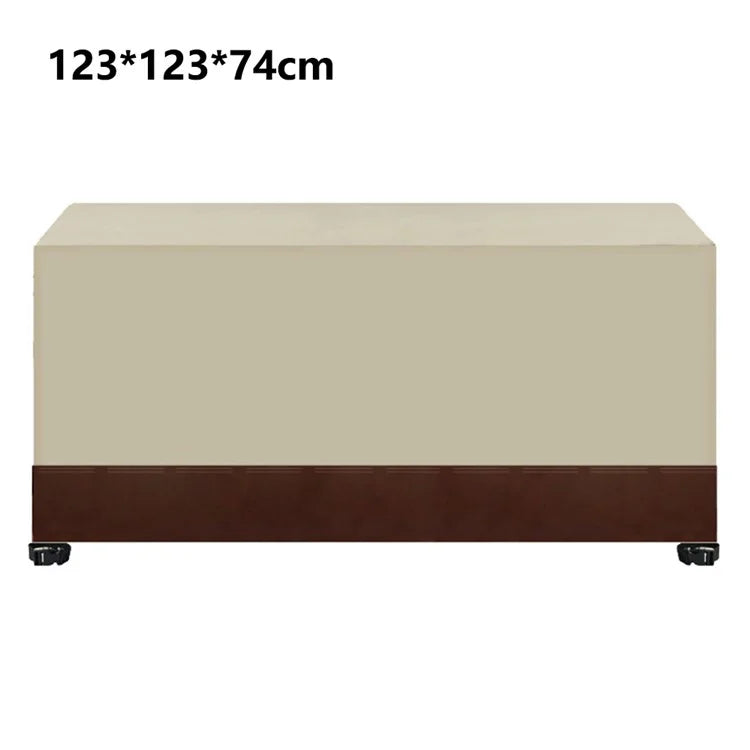 123x123x74cm Waterproof 420D Oxford Cloth Dust Cover Anti-UV Outdoor Garden Furniture Cover