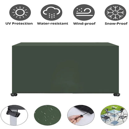 213x132x74cm Waterproof 420D Oxford Cloth Dust Cover Anti-UV Outdoor Garden Furniture Cover