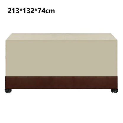 213x132x74cm Waterproof 420D Oxford Cloth Dust Cover Anti-UV Outdoor Garden Furniture Cover