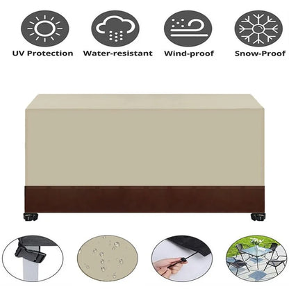 213x132x74cm Waterproof 420D Oxford Cloth Dust Cover Anti-UV Outdoor Garden Furniture Cover