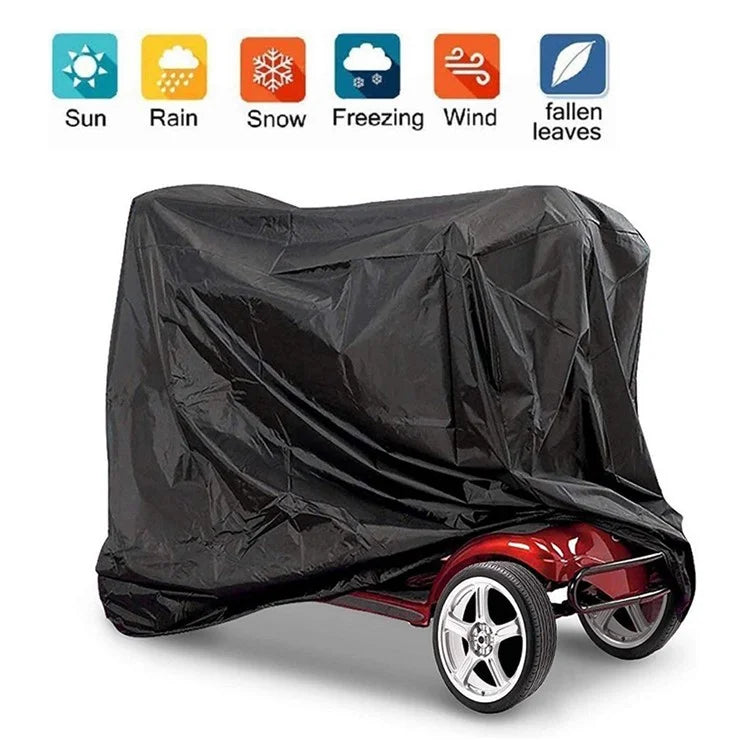 190x71x117cm Electric Scooter Protective Sleeve Anti-UV 210D Oxford Cloth Foldable Dust Cover