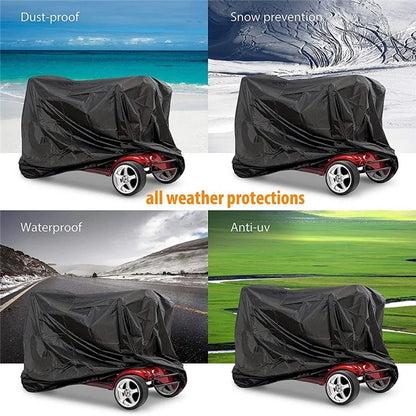 190x71x117cm Electric Scooter Protective Sleeve Anti-UV 210D Oxford Cloth Foldable Dust Cover