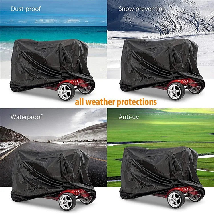 170x61x117cm Electric Scooter Protective Sleeve Anti-UV 210D Oxford Cloth Foldable Dust Cover