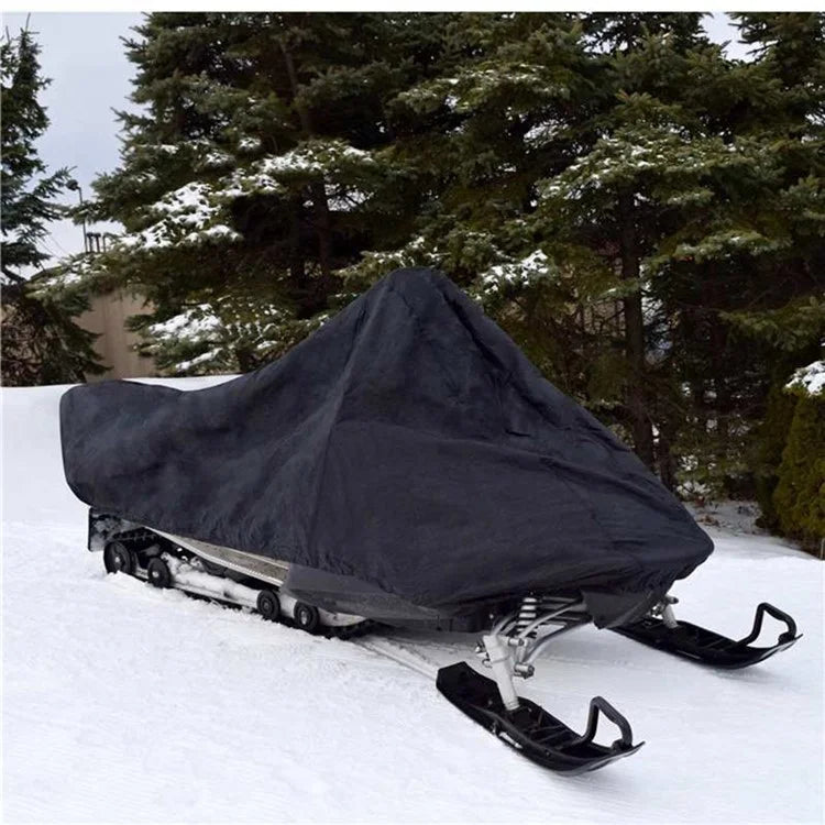 292x130x121cm Waterproof 210D Oxford Cloth Outdoor Sportsman Snowmobile Cover with Elastic Band