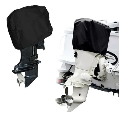 175-250HP 210D Oxford Cloth Yacht Half Outboard Motor Engine Dust Cover Marine Engine Protector, 82x50x60cm