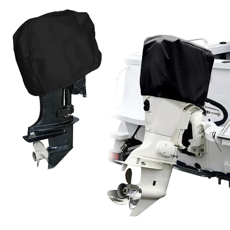 100-150HP 210D Oxford Cloth Yacht Half Outboard Motor Engine Dust Cover Marine Engine Protector, 74x45x58cm