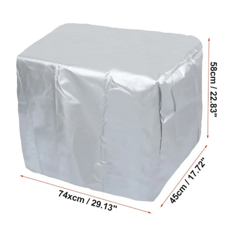 100-150HP 210D Oxford Cloth Yacht Half Outboard Motor Engine Dust Cover Marine Engine Protector, 74x45x58cm