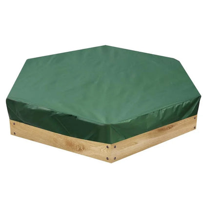180x150x20cm 210D Oxford Cloth Sandpit Cover Hexagonal Pool Cover with Drawstring Sandbox Cover