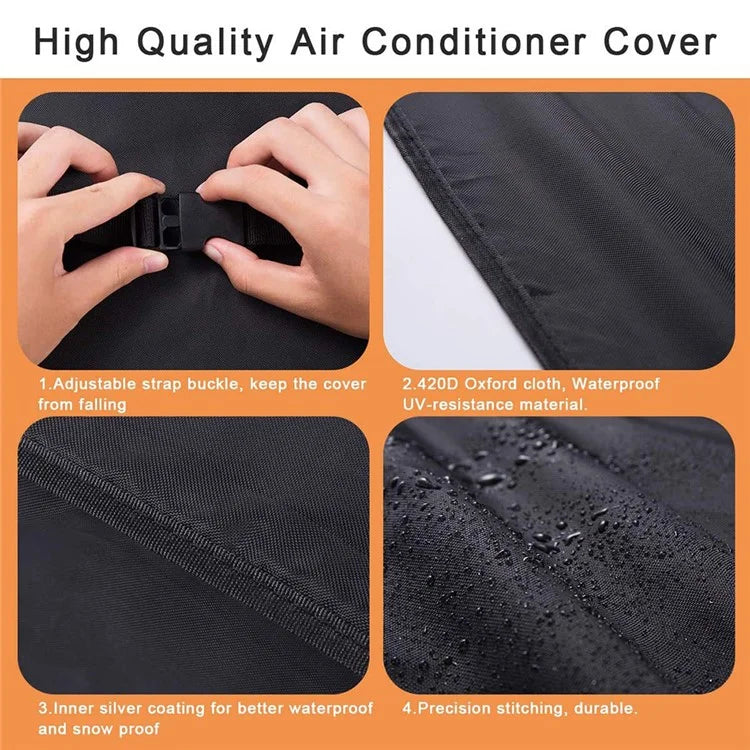 70x57.2x47cm 600D Oxford Cloth Air Conditioner Cover Outside Window AC Unit Protective Cover