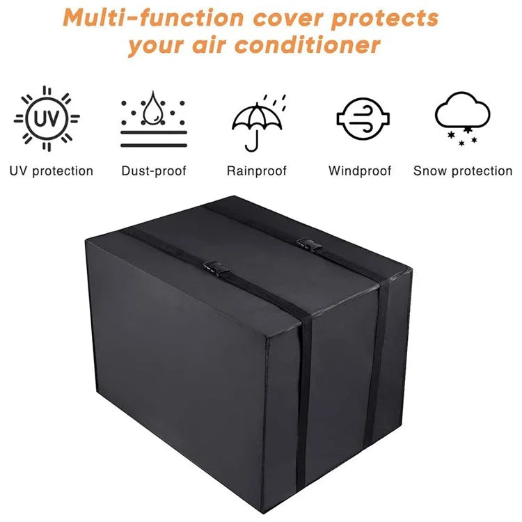 64.8x52.1x45.7cm 600D Oxford Cloth Air Conditioner Cover Outside Window AC Unit Protective Cover
