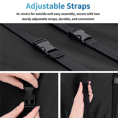64.8x52.1x45.7cm 600D Oxford Cloth Air Conditioner Cover Outside Window AC Unit Protective Cover