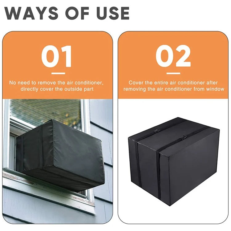53.4x40.6x38.1cm 600D Oxford Cloth Air Conditioner Cover Outside Window AC Unit Protective Cover