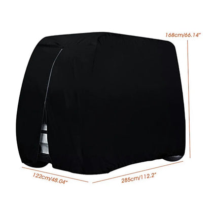 285x122x168cm 210D Oxford Fabric 2 / 4-Seater Golf Cart Cover for EZ GO, Club Car, and Yamaha Golf Carts