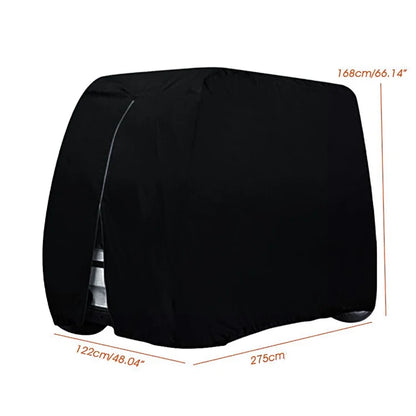 275x122x168cm 210D Oxford Fabric 2 / 4-Seater Golf Cart Cover for EZ GO, Club Car, and Yamaha Golf Carts