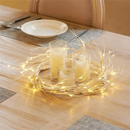 48 LED Rattan Branch Light with Remote Birch Tree Light String 8 Modes Waterproof Bendable Shape Room Decoration Art Light, 1.8M