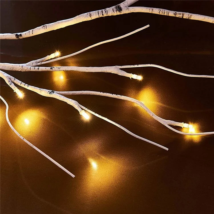 48 LED Rattan Branch Light with Remote Birch Tree Light String 8 Modes Waterproof Bendable Shape Room Decoration Art Light, 1.8M