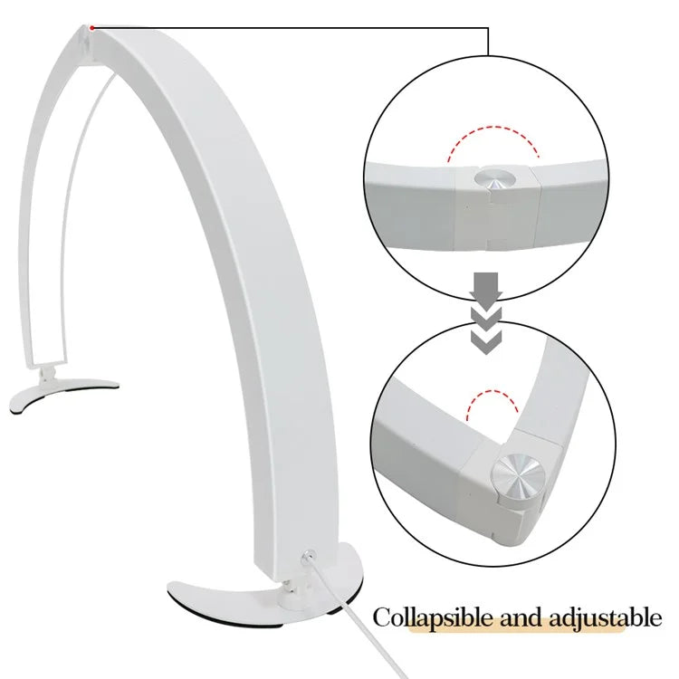 HD-M10X Half-Moon Foldable Nail Desk Lamp 40W 3200-6500K Adjustable LED Light
