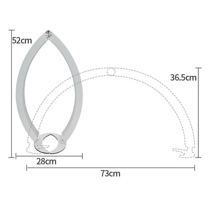 HD-M10X Half-Moon Foldable Nail Desk Lamp 40W 3200-6500K Adjustable LED Light