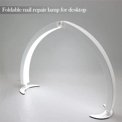 HD-M10X Half-Moon Foldable Nail Desk Lamp 40W 3200-6500K Adjustable LED Light