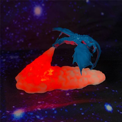 BDL2001-2002 Creative 3D Printing Lamp Dragon Design Night Light Home Decor