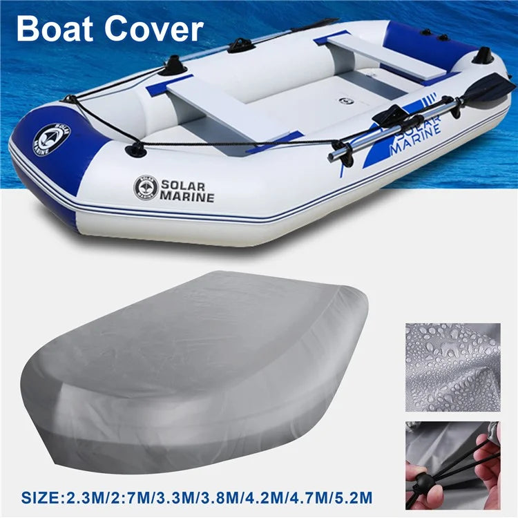 V-Shaped Inflation Boat Case 470x210x46cm Waterproof 210D Oxford Cloth Boat Cover