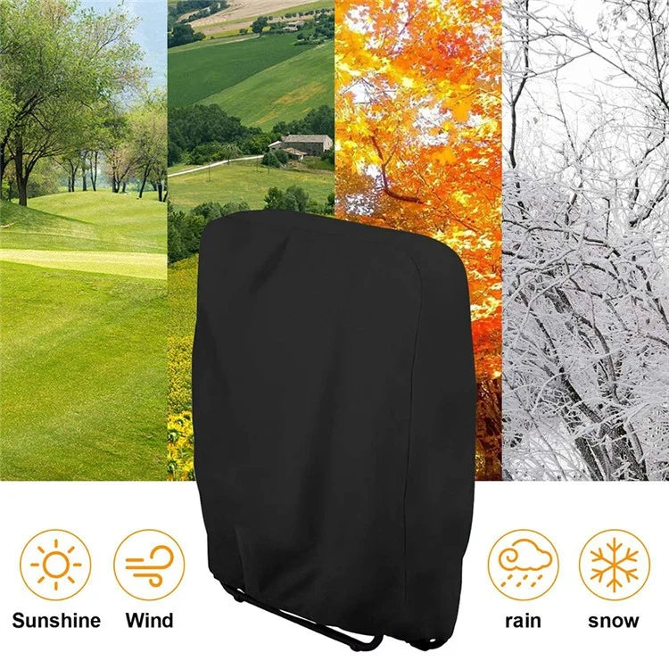 Outdoor Folding Chair Oxford Cloth Cover Waterproof Patio Furniture Dust Cover, 97x34x110cm