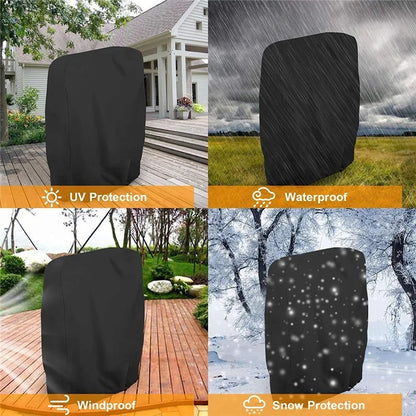 Outdoor Folding Chair Oxford Cloth Cover Waterproof Patio Furniture Dust Cover, 97x34x110cm