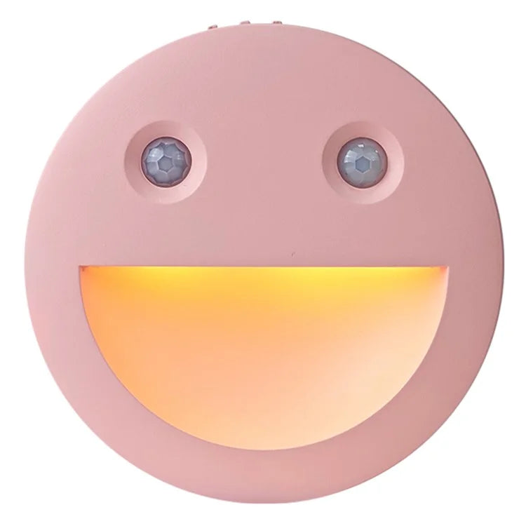 DC-SNL Smile Motion Sensing Night Light Magnetic Absorption Hanging Wall Lamp (Battery Not Included)