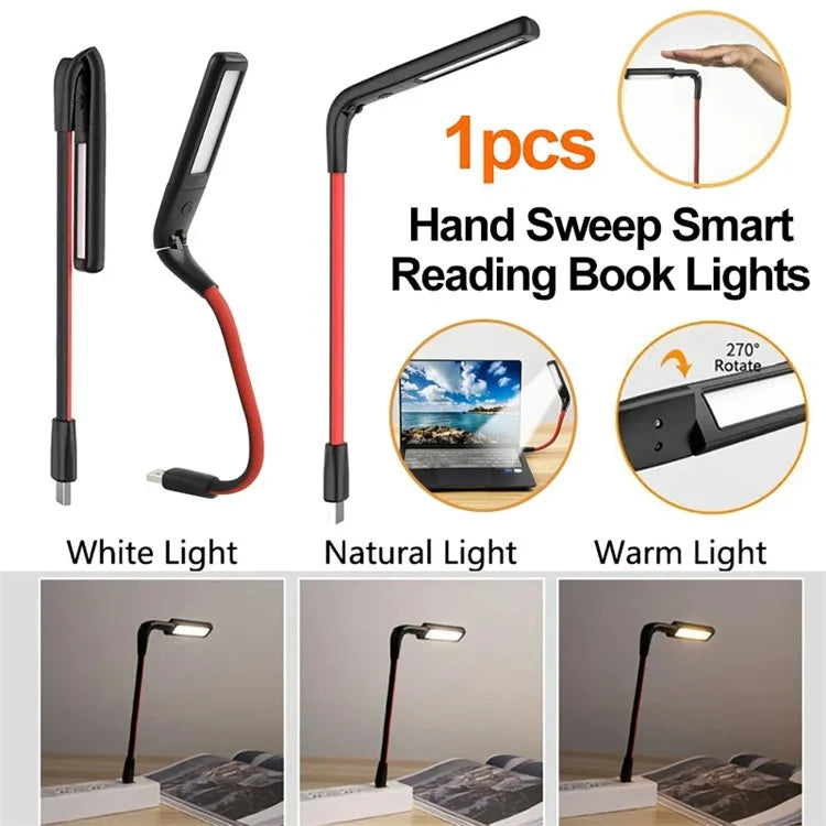 Gesture Sensing USB Reading Light Dormitory Foldable LED Desktop Lamp