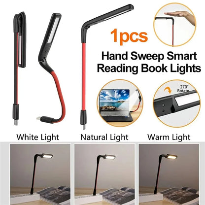 Gesture Sensing USB Reading Light Dormitory Foldable LED Desktop Lamp