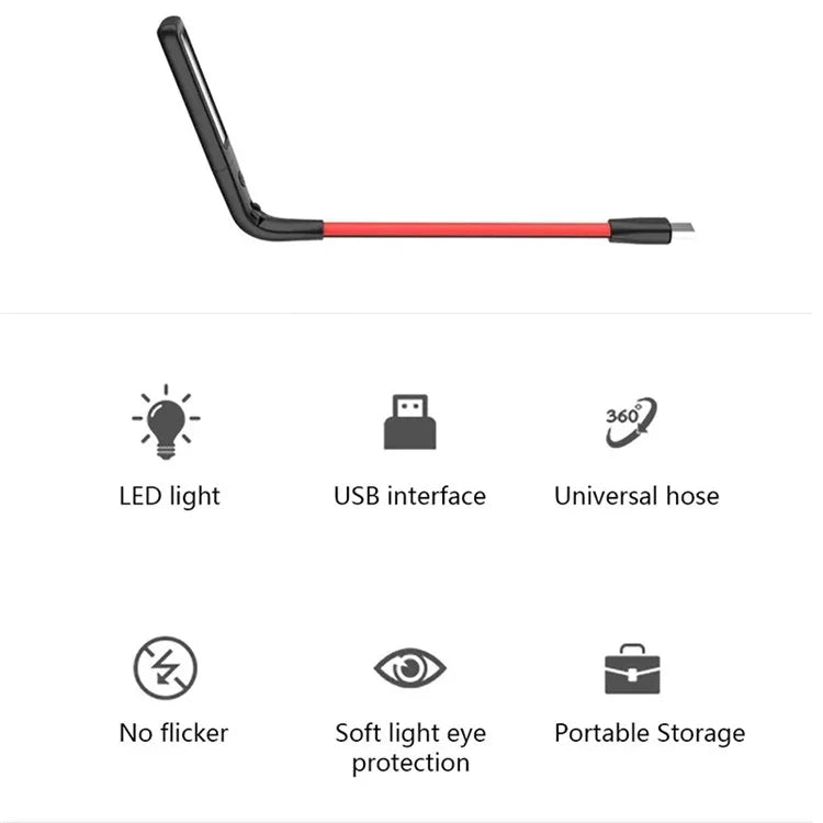 Gesture Sensing USB Reading Light Dormitory Foldable LED Desktop Lamp