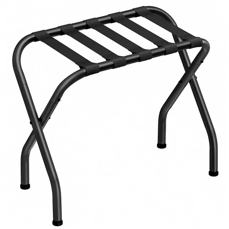 Hotel Stainless Steel Frame Luggage Rack for Guest Room Foldable Suitcase Stand