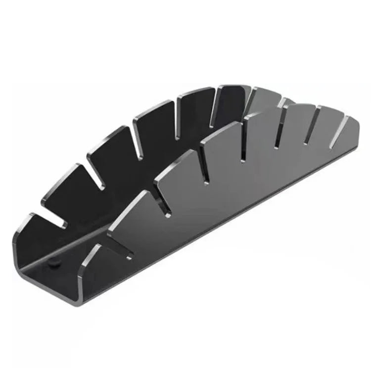 7-Holes Fan Shape Baseball Cap Storage Rack Plastic Hat Holder for Closet Organization