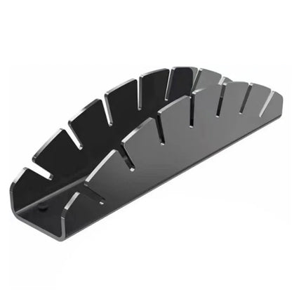 7-Holes Fan Shape Baseball Cap Storage Rack Plastic Hat Holder for Closet Organization