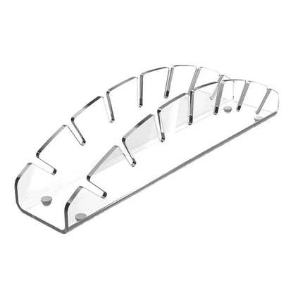7-Holes Fan Shape Baseball Cap Storage Rack Plastic Hat Holder for Closet Organization