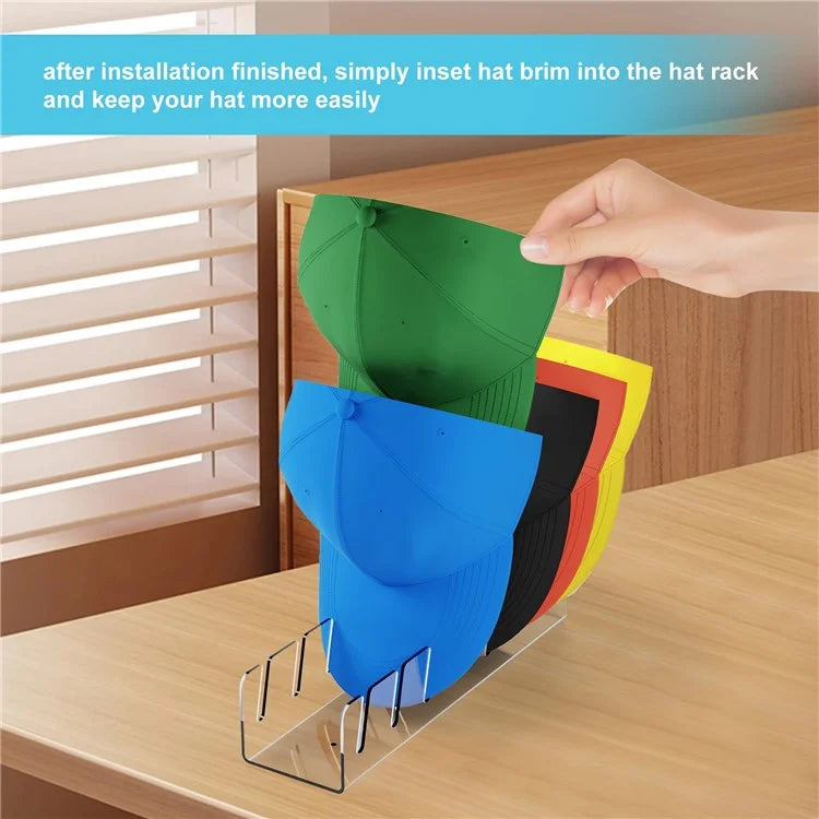 Hat Storage Stand for 7 Baseball Caps Display Rack Bedroom Closet Organizer
