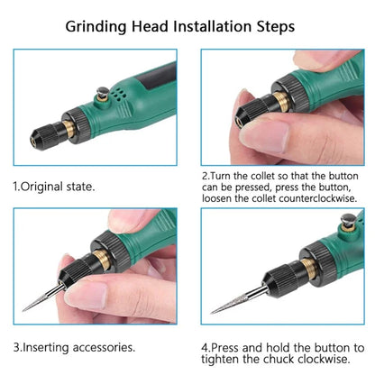 3.6V LED Speed Adjustable 2.3mm Electric Screwdriver Bit Kit Mini Rechargeable Home Repair Tool