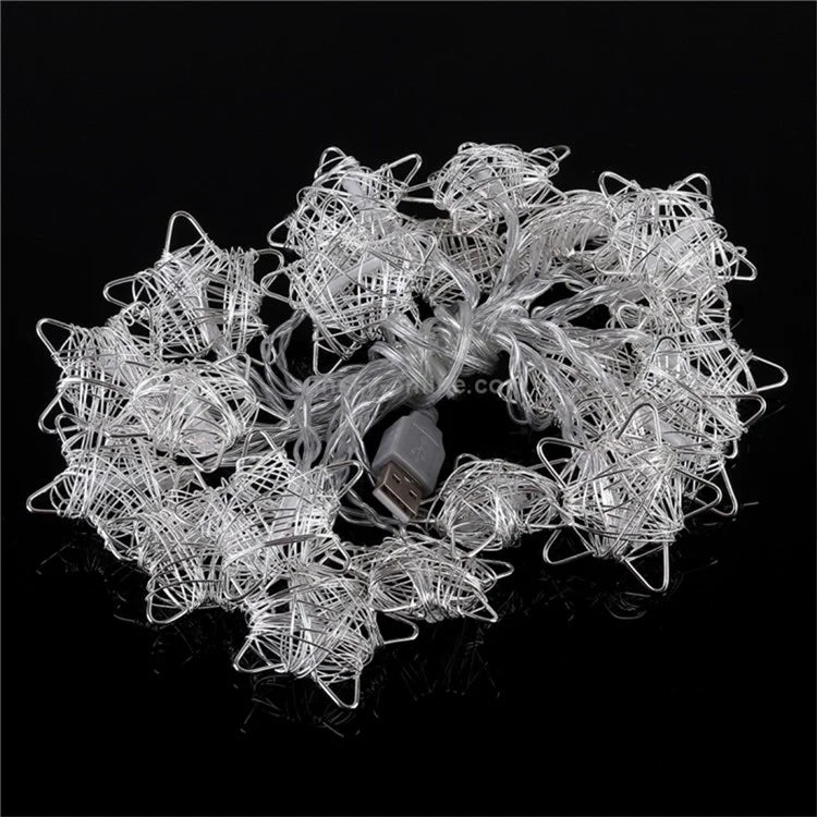 3m 20-LED Star String Lights Christmas Home Decoration Ornament LED Lamp Wedding Decor