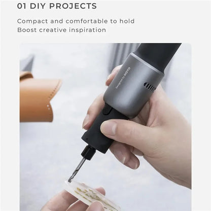 XIAOMIYOUPIN HOTO QWLDM001 Electric Rotary Grinding Polishing Tools Kit 5-Speed Mini Drill Electric Grinder