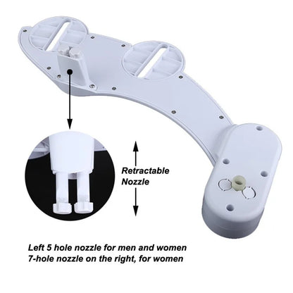 DCB-19001 Non-Electric Toilet Bidet Self-Cleaning Dual Nozzle Bidet Attachment for Toilet Seat Adjustable Water Pressure