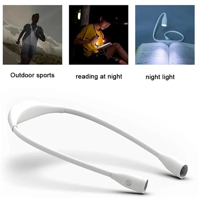 ST-8025 Soft Neckband Neck Hanging LED Reading Light Rechargeable Stepless Dimming Lamp