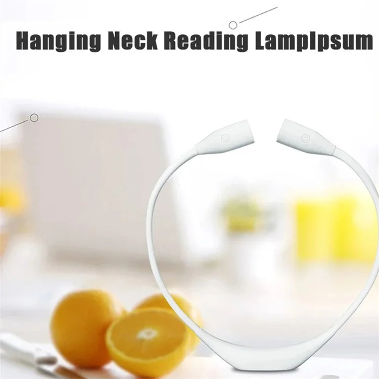 ST-8025 Soft Neckband Neck Hanging LED Reading Light Rechargeable Stepless Dimming Lamp
