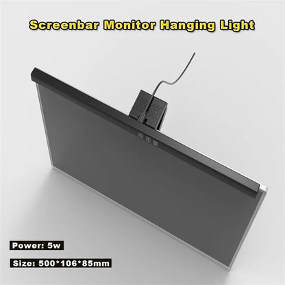 TB-3001 50cm Hanging Light Bar Timer Function Touch Control LED Lamp for Computer Monitor Screen