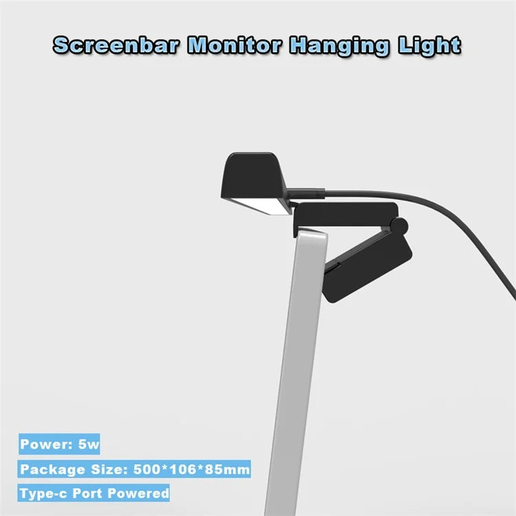 TB-3001 50cm Hanging Light Bar Timer Function Touch Control LED Lamp for Computer Monitor Screen