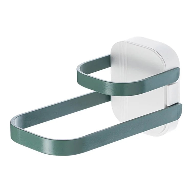 Dual Layer Foldable Storage Shelf for Clothes Hanger Wall-Mounted Clothes Hanger Holder Organizer