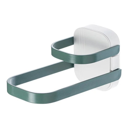 Dual Layer Foldable Storage Shelf for Clothes Hanger Wall-Mounted Clothes Hanger Holder Organizer