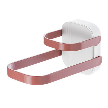 Dual Layer Foldable Storage Shelf for Clothes Hanger Wall-Mounted Clothes Hanger Holder Organizer