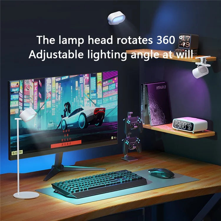 MOMAX QL13 SnapLux Mood Multifunctional Wireless Magnetic Light Dual Light Source Desktop Night Lamp (White)