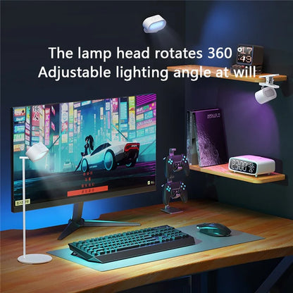 MOMAX QL13 SnapLux Mood Multifunctional Wireless Magnetic Light Dual Light Source Desktop Night Lamp (White)