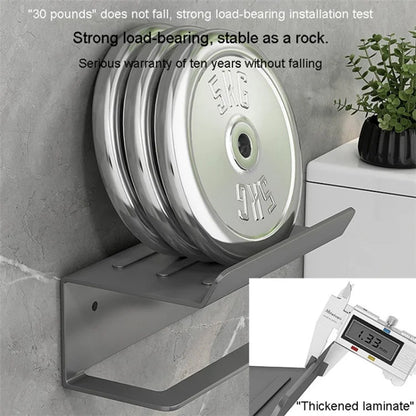 Carbon Steel Wall Mounted Bathroom Toilet Paper Roll Holder Mobile Phone Storage Shelf